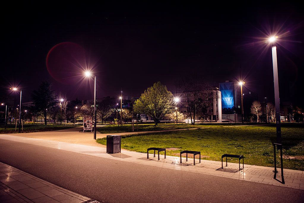Sogeca lampadaire campus Strasbourg